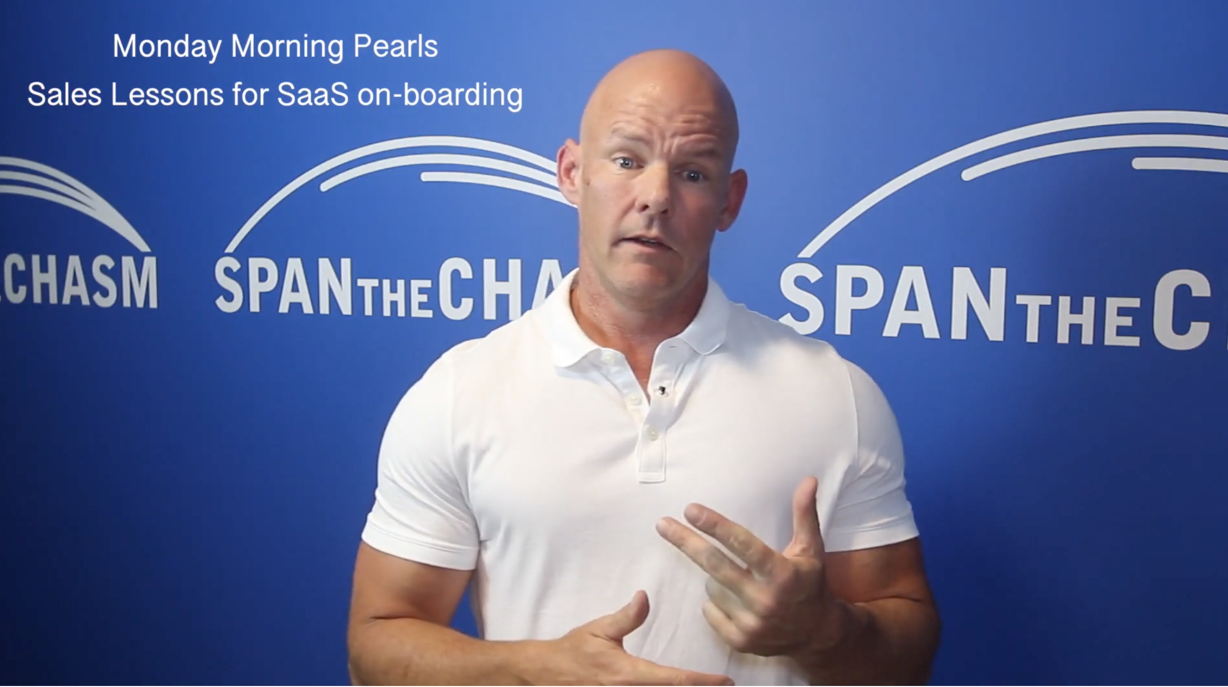 Monday Morning Pearls - Video Sales Training - Sales Lesson for SaaS Onboarding